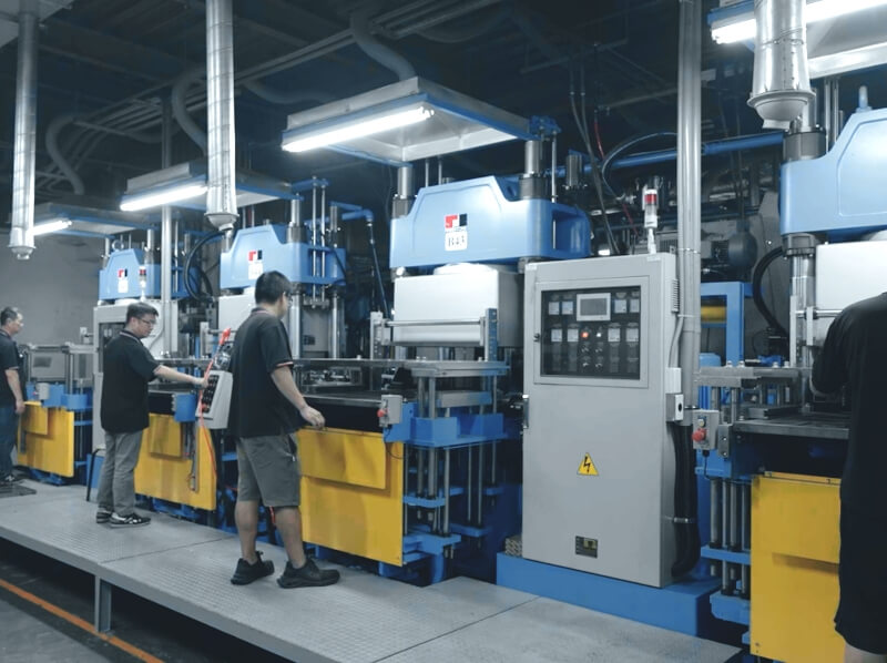 ZONG YIH custom rubber molding manufacturers has 64 sets production equipment to deliver efficient services