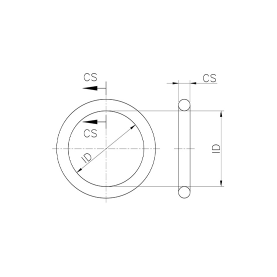 JIS B2401-P Series O-Rings (Dynamic seal)